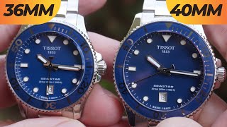 Best Entry Level Swiss Diver? Tissot Seastar 40mm & 36mm