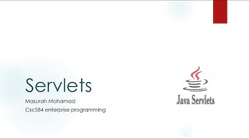 CSC584 Lecture 3 Introduction to Servlets