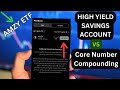 HYSA vs Core number compounding in AMZY ETF with $2300 - SAVAGE passive income potential!