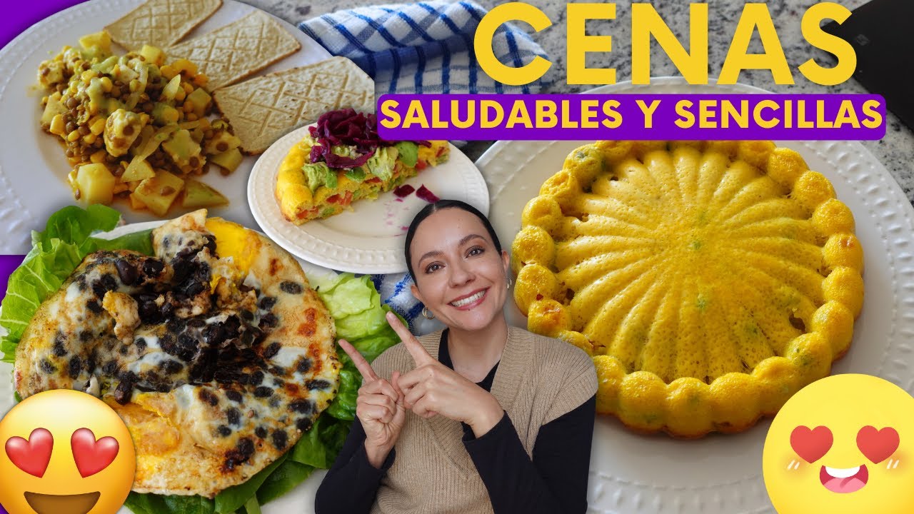 💡🍽️ 3 ideas de cenas saludables