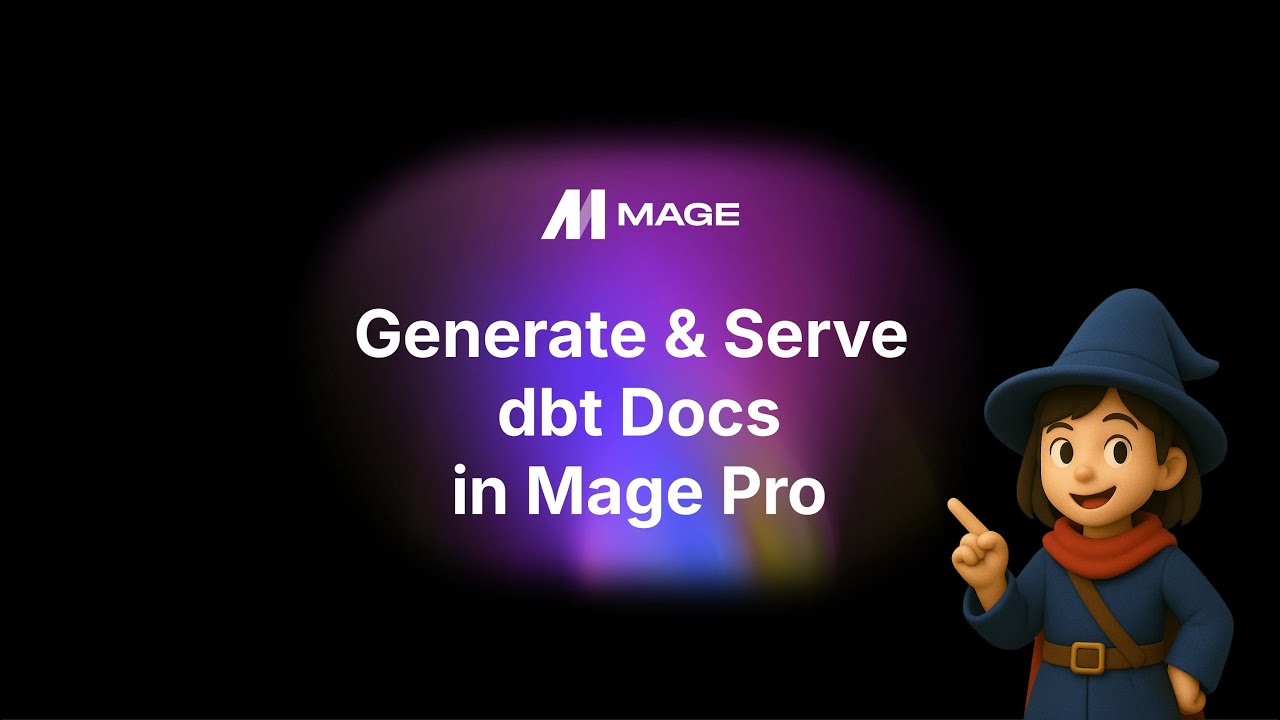 Generate & Serve dbt Docs in Mage Pro - YouTube