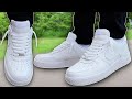 How to lace nike air force 1s loosely best way