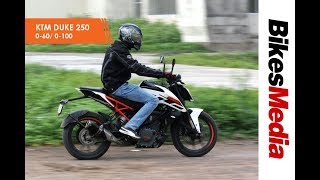 2017 Ktm Duke 250: 0 To 60 - 0 To 100 Test - Youtube