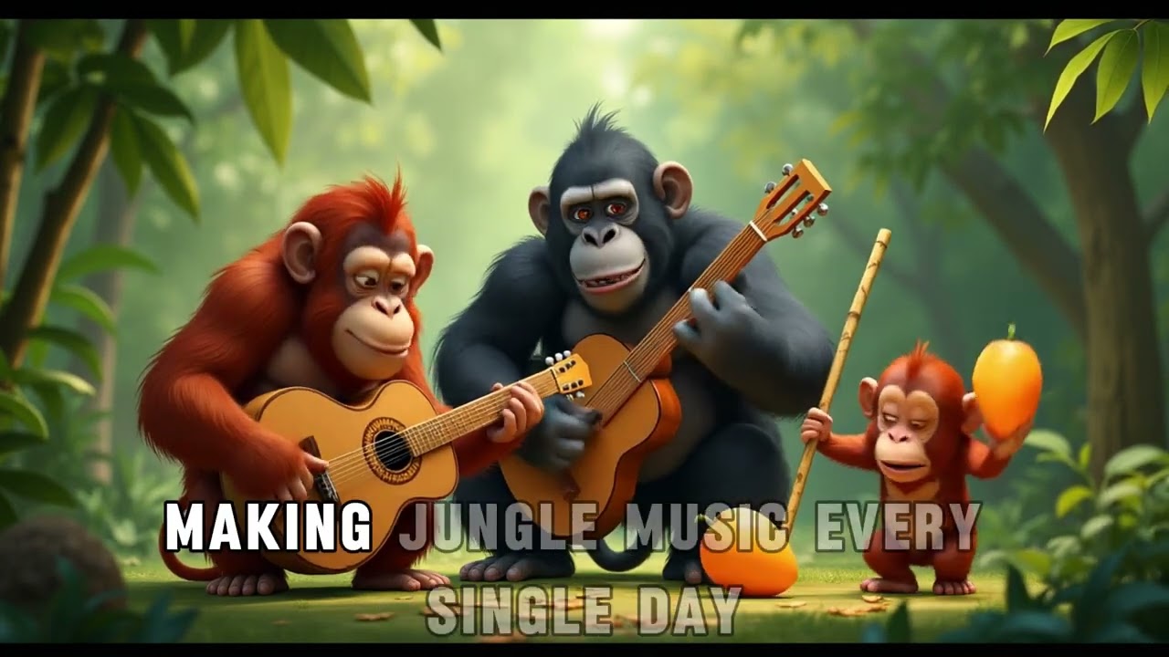 🍌 Monkey's Banana Band | Educational Music for Kids | Animal Songs for Children
