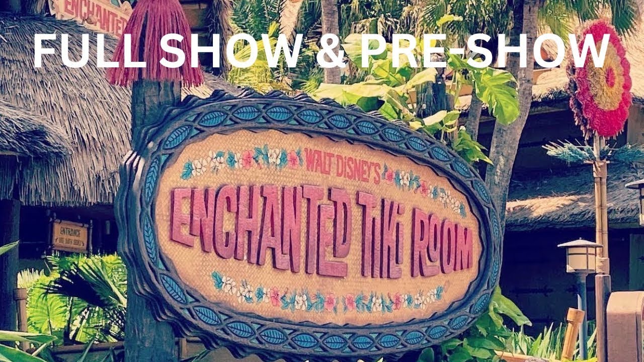 Walt Disney’s Enchanted Tiki Room: FULL SHOW WITH PRE-SHOW | POV 4K ...