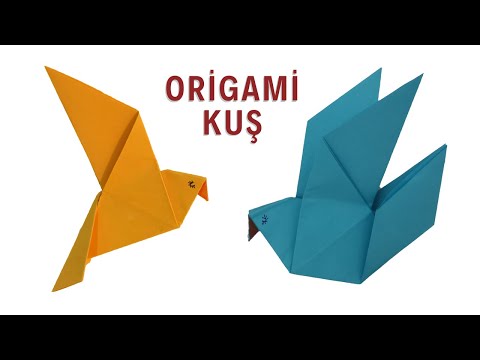 Kağıttan Turna Kuşu Yapımı, Kolay Origami Kuşu Nasıl Yapılır?