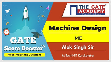 Machine Design (ME) - Most Important Questions for GATE 2020
