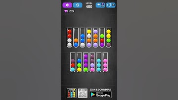 Ball Sort Puzzle Solution Level 450