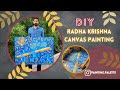 Learn radha krishna canvas painting 3x4 ft by karan nandaniya