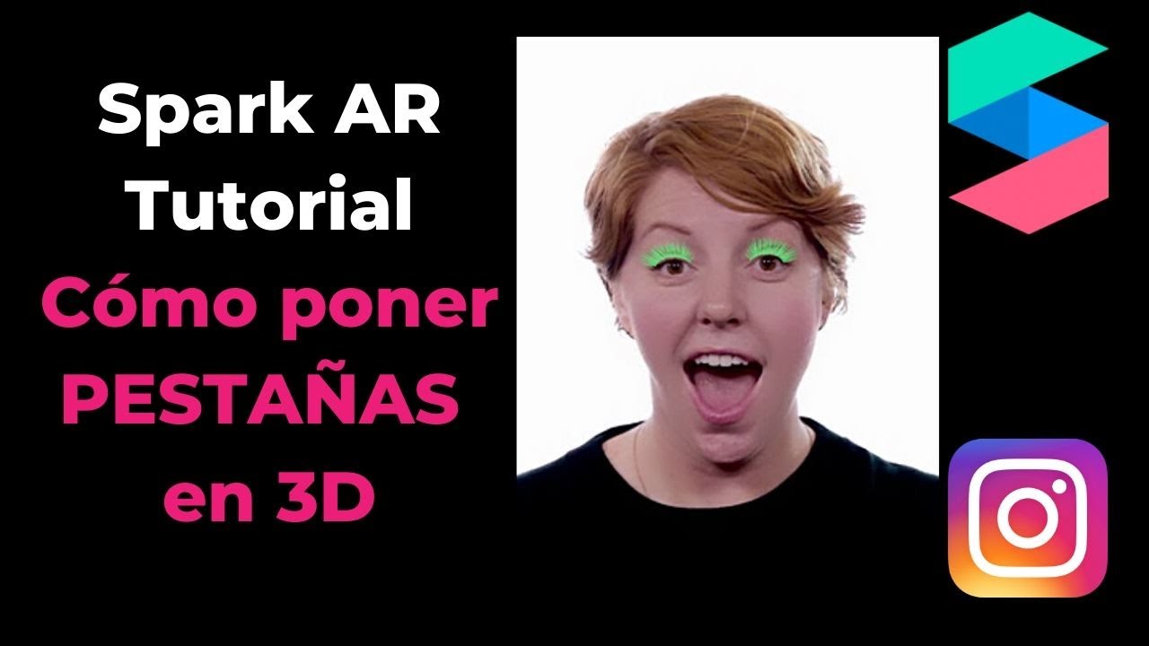 Cómo poner pestañas en 3D con Spark AR para instagram - YouTube