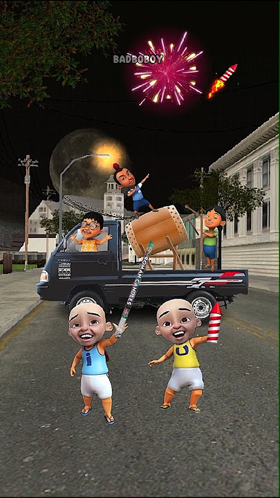 UPIN IPIN DAN KAWAN KAWAN BANGUNIN SAHUR PAKAI PETASAN‼️