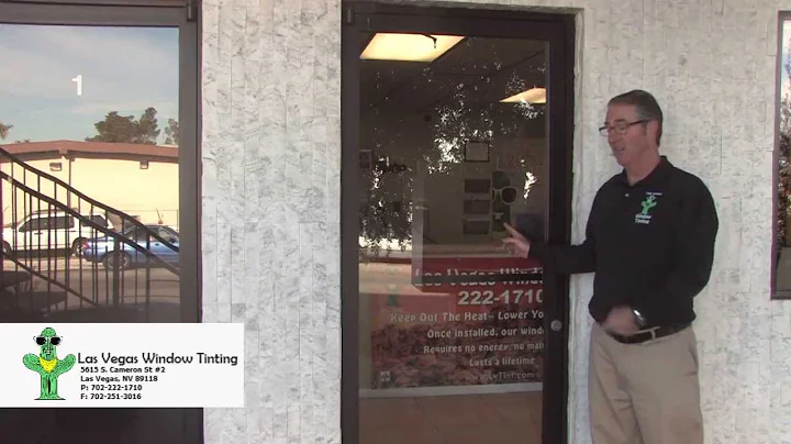 4 different glass doors, we broke them all, Las Vegas Window Tinting Secuirty film Demo