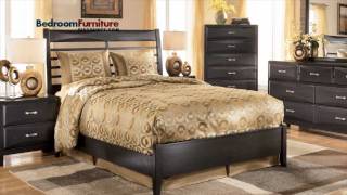 Ashley  Kira Panel Bedroom Set in Black