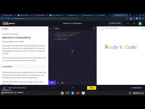 Codecademy Basics - Welcome to Codecademy - 1-2