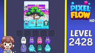 Pixel Flow Level 2428 Solution Walkthrough