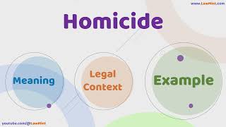 Homicide Meaning Legal Context & Example Legal Terms Simplified @LawMint