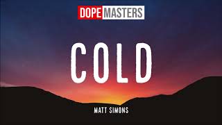 Matt Simons - Cold (Audio)