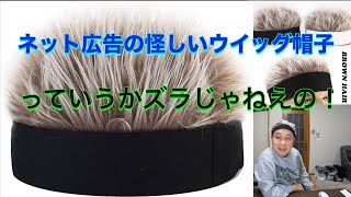 ネット広告の怪しいウイッグ帽子？ズラ？購入して被ってみた。