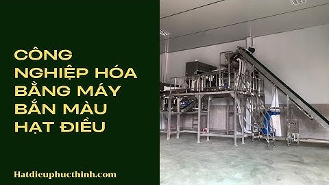 MÁY BẮN MÀU HẠT ĐIỀU ĐỔI LẤY 20 CÔNG NHÂN PHÂN LOẠI HẠT ĐIỀU CHO NÊN CẠO LỤA CÀNG NGÀY CÀNG ÍT