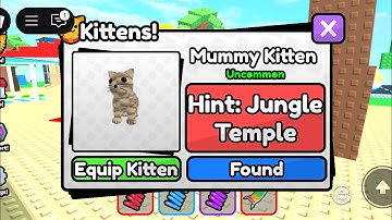 Guide How To Get MUMMY KITTEN On Roblox Find The Kittens!
