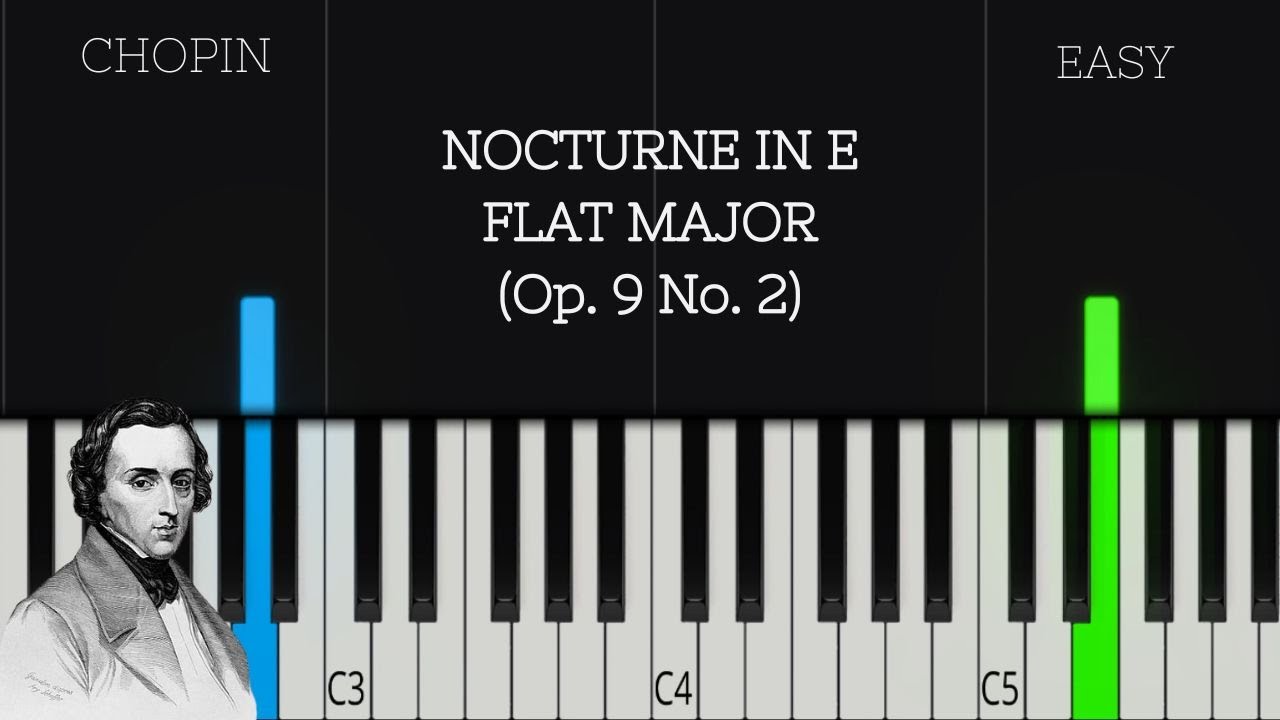Chopin - Nocturne in E Flat Major (Op. 9 No. 2) | EASY Piano Tutorial ...