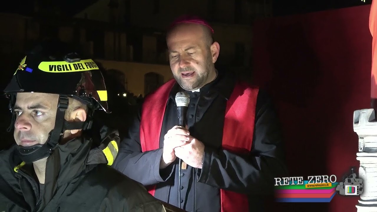 Processione si Santa Barbara, il Vescovo di Rieti Mons.Vito Piccinonna