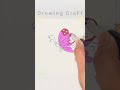 Easy butterfly colour drawing ASMR #artscraft #artandcraft #artdrawing