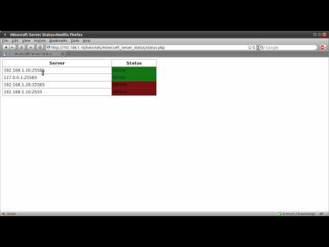 PHP Tutorial: Minecraft Server Status Page [part 00]
