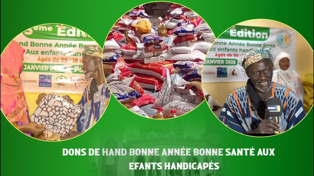 Dons aux enfants handicapés à Porokhane - Vendredi 16/01/2026