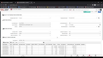 Sales Invoice Reversal / Sales Return - HAL ERP