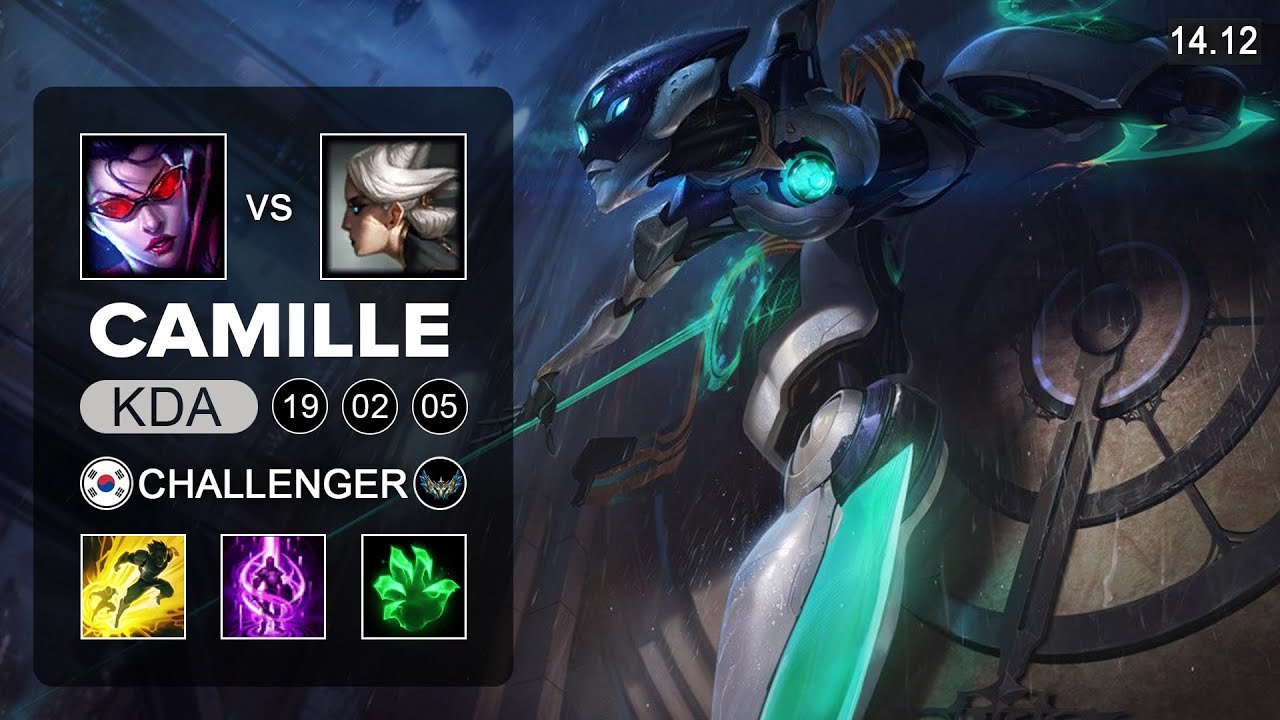 Camille vs Vayne Top KR Challenger Patch 14.12 Season 14 YouTube