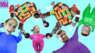 ДЕТИ ПРОТИВ РОДИТЕЛЕЙ Война роботов ВЕСЕЛАЯ ИГРА НА 4 игрока Развлекательное ВИДЕО мультик ДЛЯ ДЕТЕЙ ДЕТИ ПРОТИВ РОДИТЕЛЕЙ Война роботов ВЕСЕЛАЯ ИГРА НА 4 игрока Развлекательное ВИДЕО мультик ДЛЯ ДЕТЕЙ