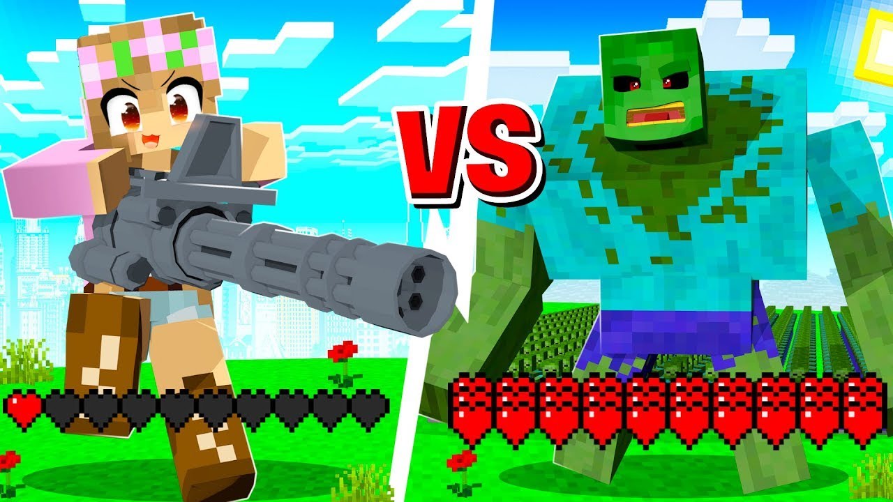 OP WEAPONS vs OP MOBS in Minecraft