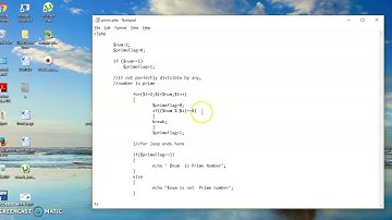 PHP program for prime number