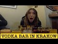 WE WENT TO A VODKA BAR IN KRAKOW POLAND 🇵🇱 WE HIT 1000 SUBSCRIBERS!
