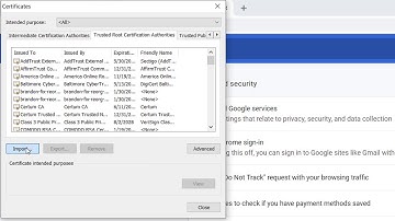 How to Import a Root Certificate  into Trusted Authorities section of Google Chrome