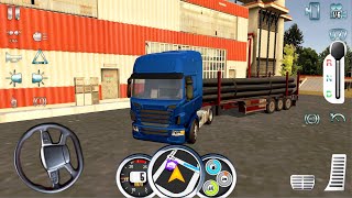 Euro Truck Driver 2018 #5 - Wood Delivery to Amsterdam Cargo Truck Android Gameplay screenshot 5