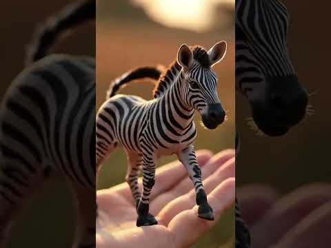 شوف الحمار الوحشي بحجم إصبعك      