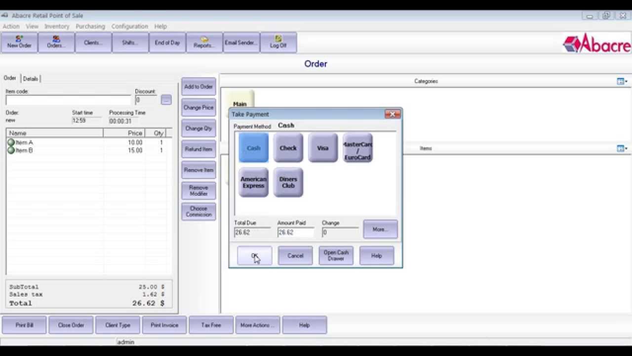 Abacre Retail Point of Sale: using items with expiration dates