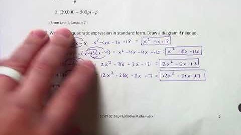 Unit 6 Lesson 10 Practice #7 8