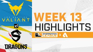 Los Angeles Valiant VS Shanghai Dragons - Overwatch League 2021 Highlights | Week 13 Day 1