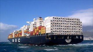 BOARDING LARGE CONTAINER SHIPS IN ROUGH SEAS