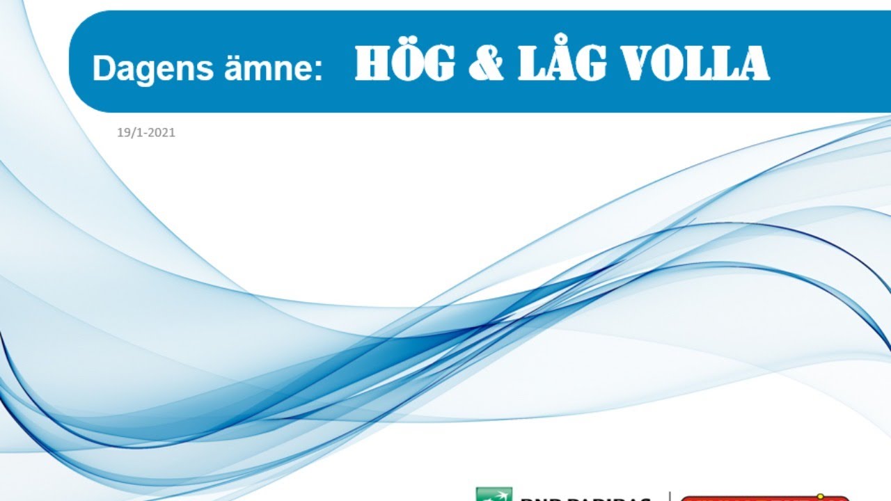 Tobbe Spekulerar Strategi med hög och låg volatilitet