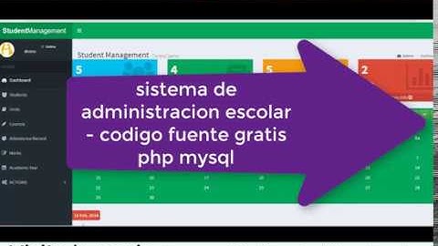 sistema de administracion escolar - codigo fuente gratis php mysql (CodeIngniter)
