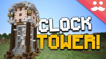 How to make a WORKING CLOCK TOWER in Minecraft!