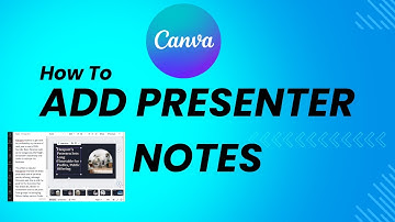 How To Add Presenter Notes In Canva