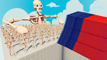 200x SKELETON + 1x GIANT vs EVERY GOD - Totally Accurate Battle Simulator TABS
