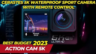 Best Budget CERASTES 5K WiFi Anti-shake Action Camera 4K 60FPS Dual Screen with Remote Control screenshot 4