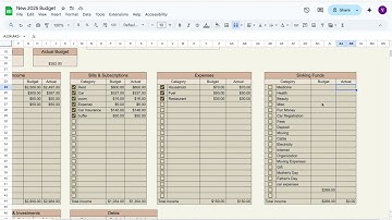 How I Budget on Google Sheets | Therapist Budgets | Cash Envelope | March 2025