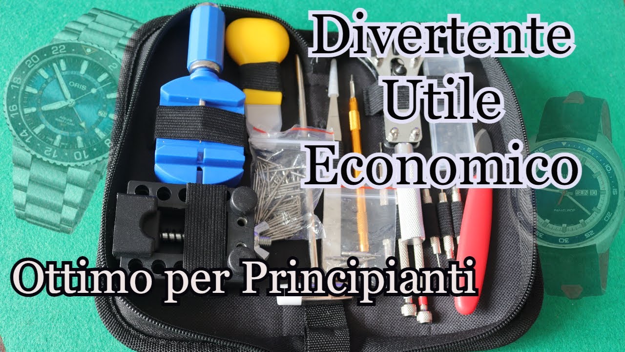 Kit RIPARAZIONE Orologi ⚒ Ottimo per DIVERTIRSI con Piccoli Interventi 